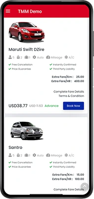 Travel Android App Car Searchlist