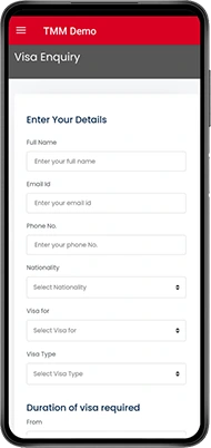 Travel Android App Visa Enquiry Suite